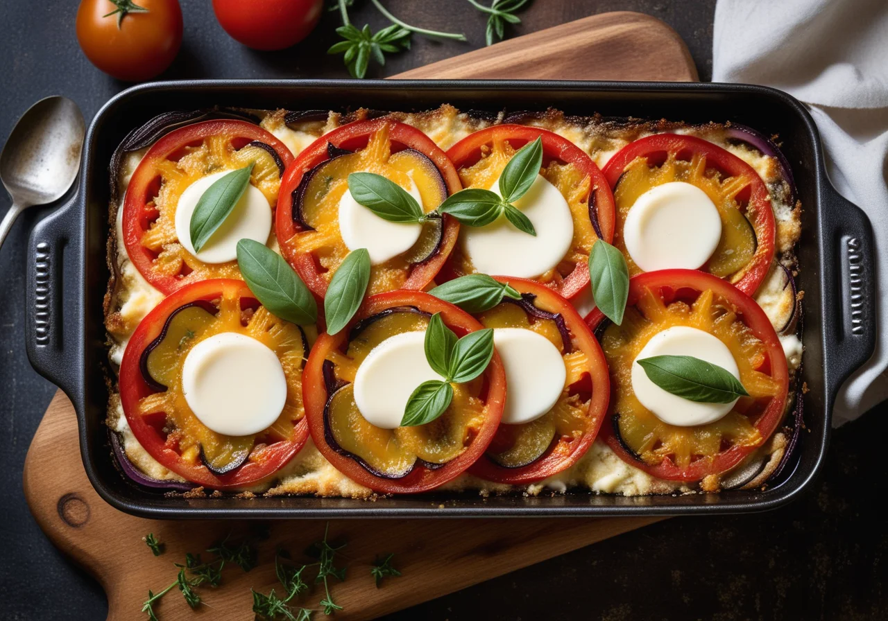 Tomato Eggplant Gratin