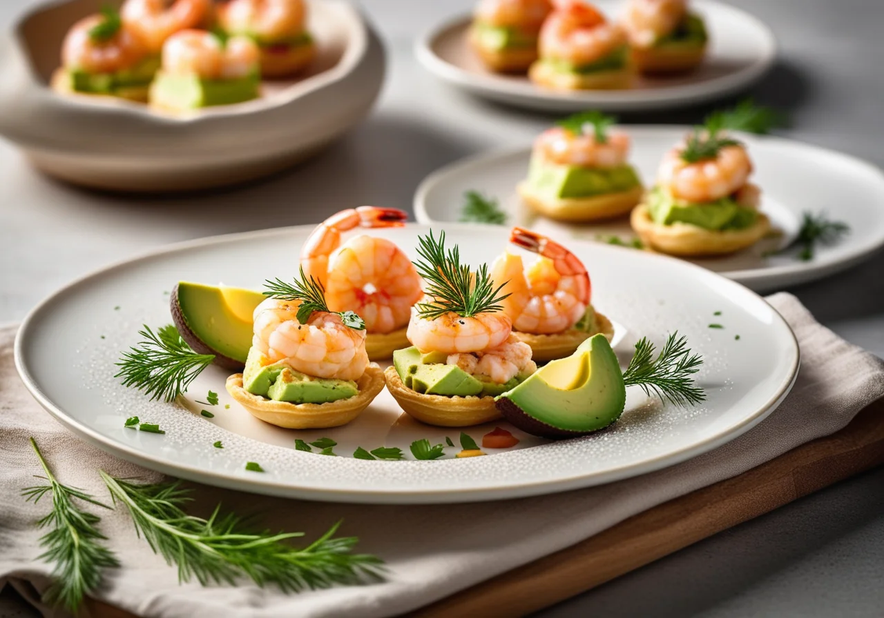 Puff Pastry Bites with Shrimp Salad