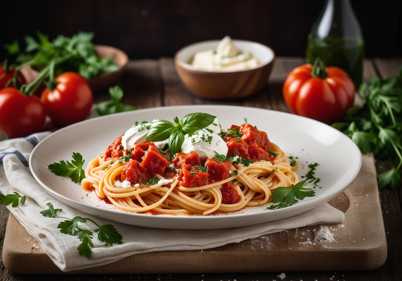 Spaghetti with Tomato Sauce