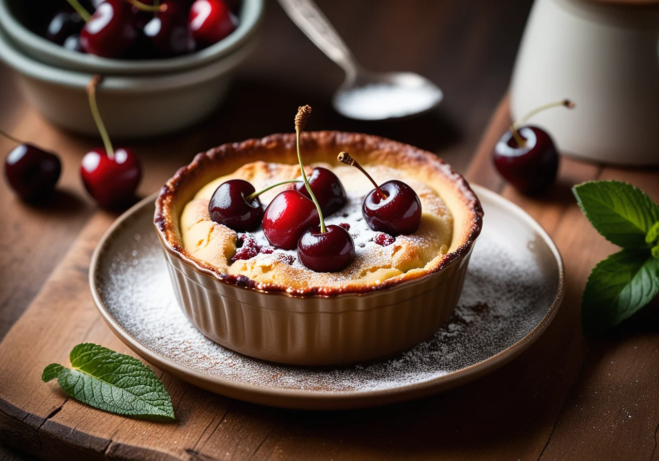 Cherry Cake in French Style