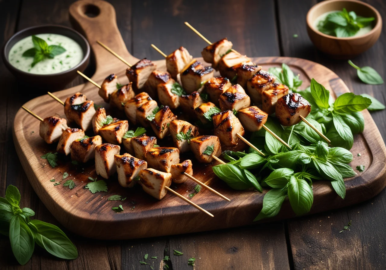 Grilled Chicken Skewers
