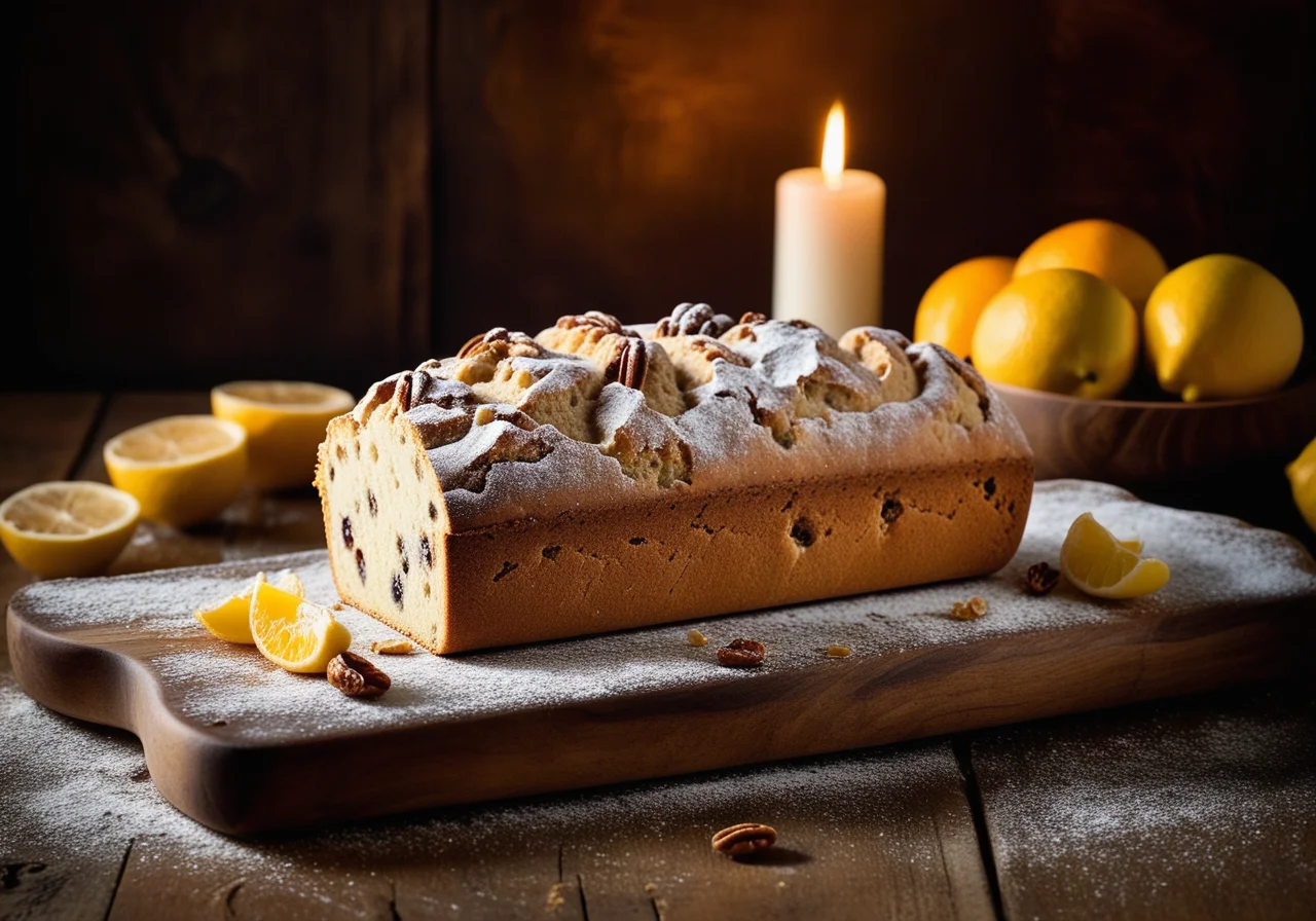 Stollen mit Marzipan
