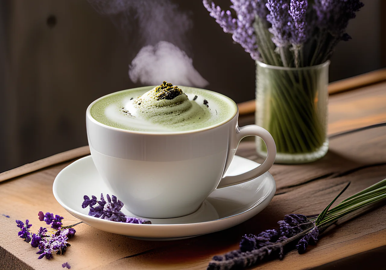 Lavender Matcha Latte