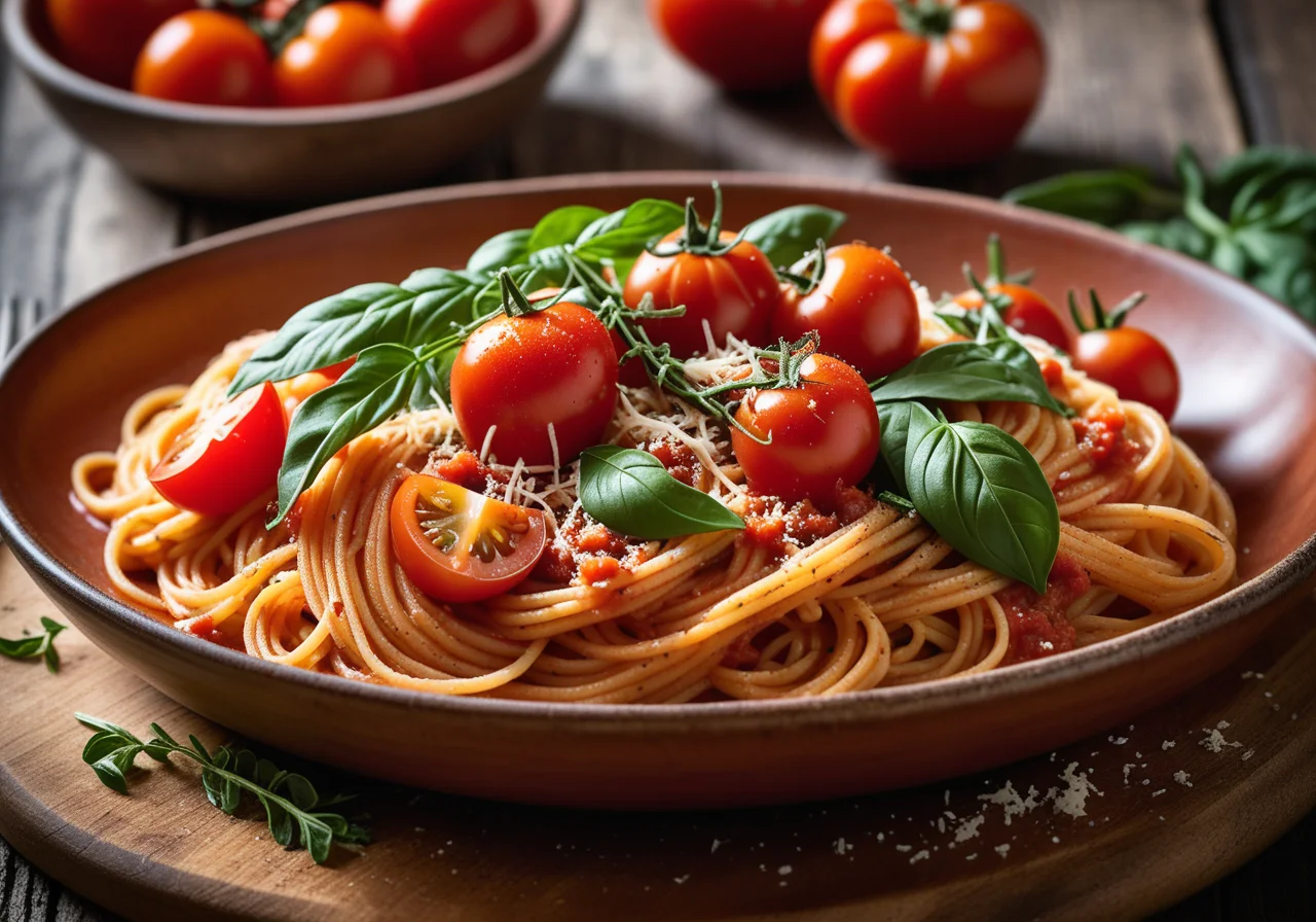 Spaghetti with Tomato Sauce