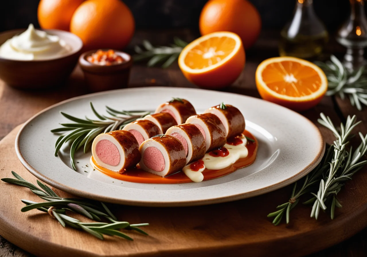 Veal Roll-Ups with Cheese Filling