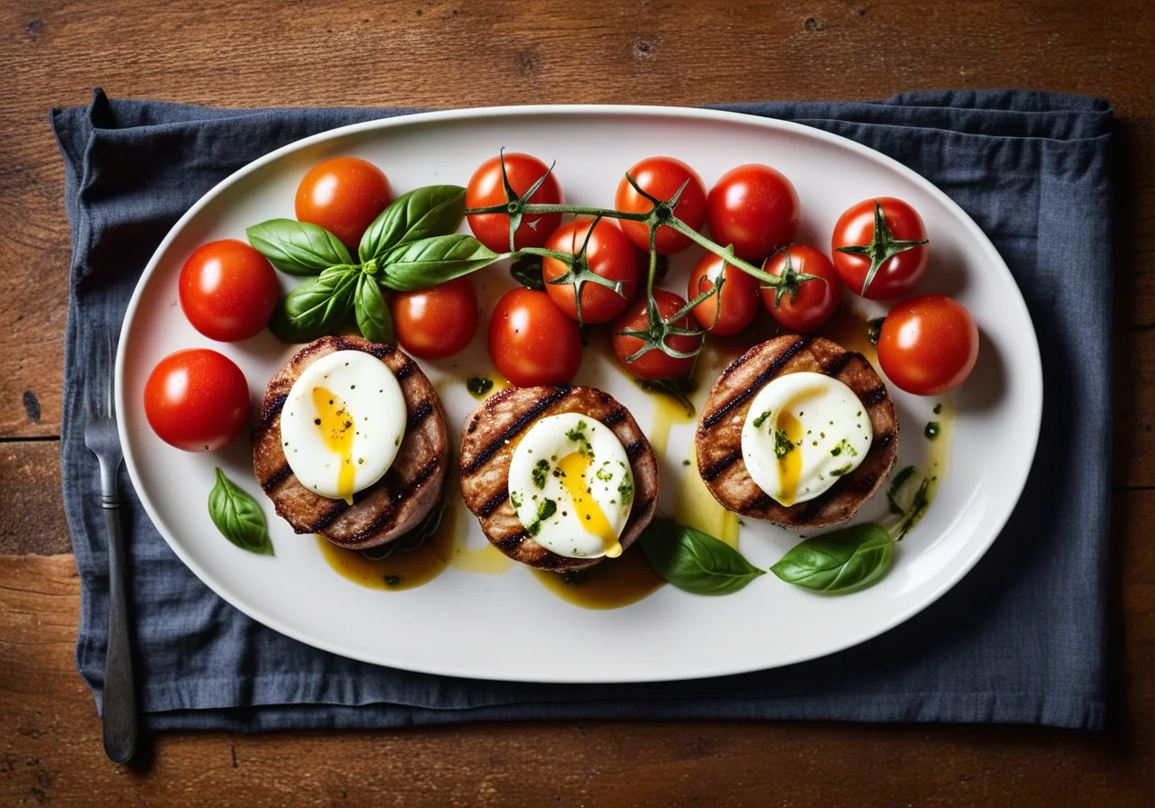 Pork Cutlets with Cheese and Tomatoes