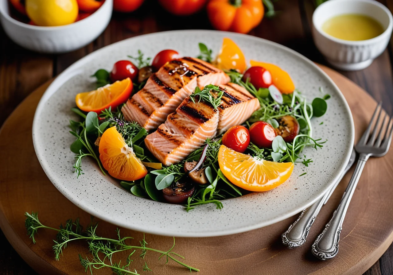 Vegetable Salmon Salad