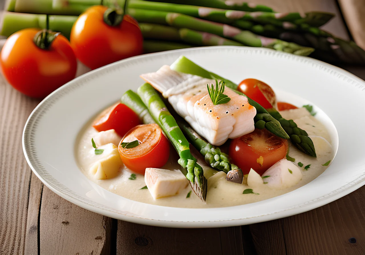 Asparagus Fish Ragout