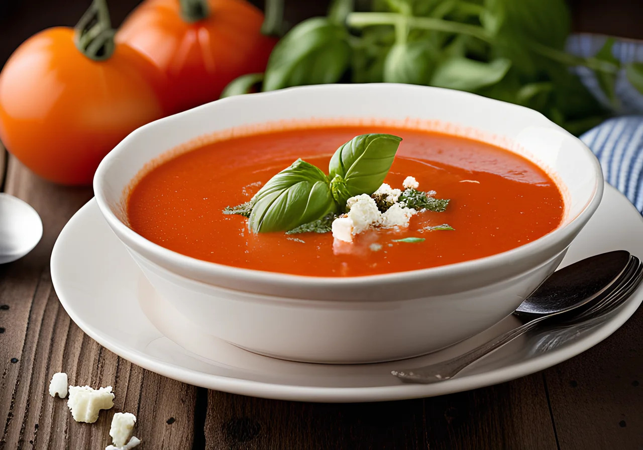 Tomato Soup with Roquefort