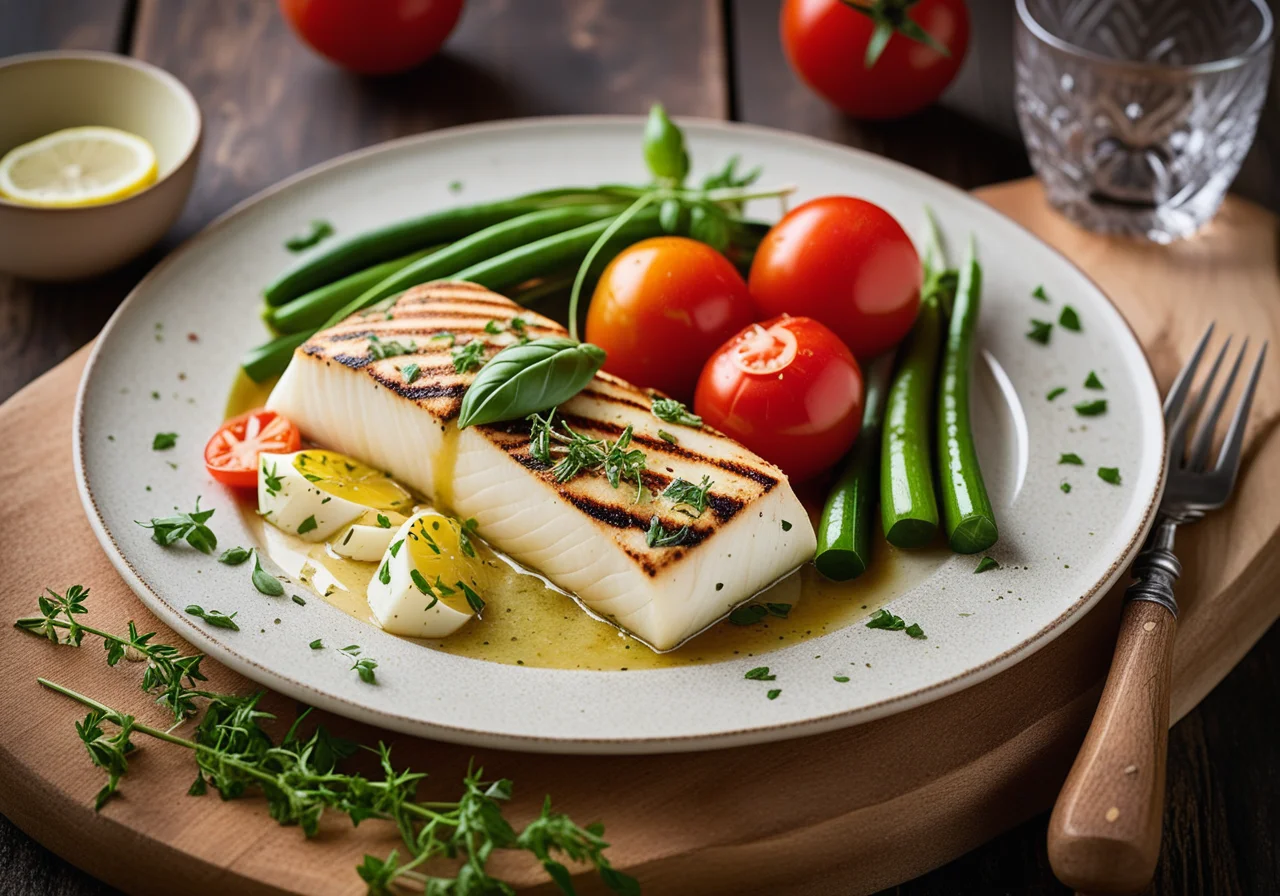 Halibut with Vegetables en Papillote