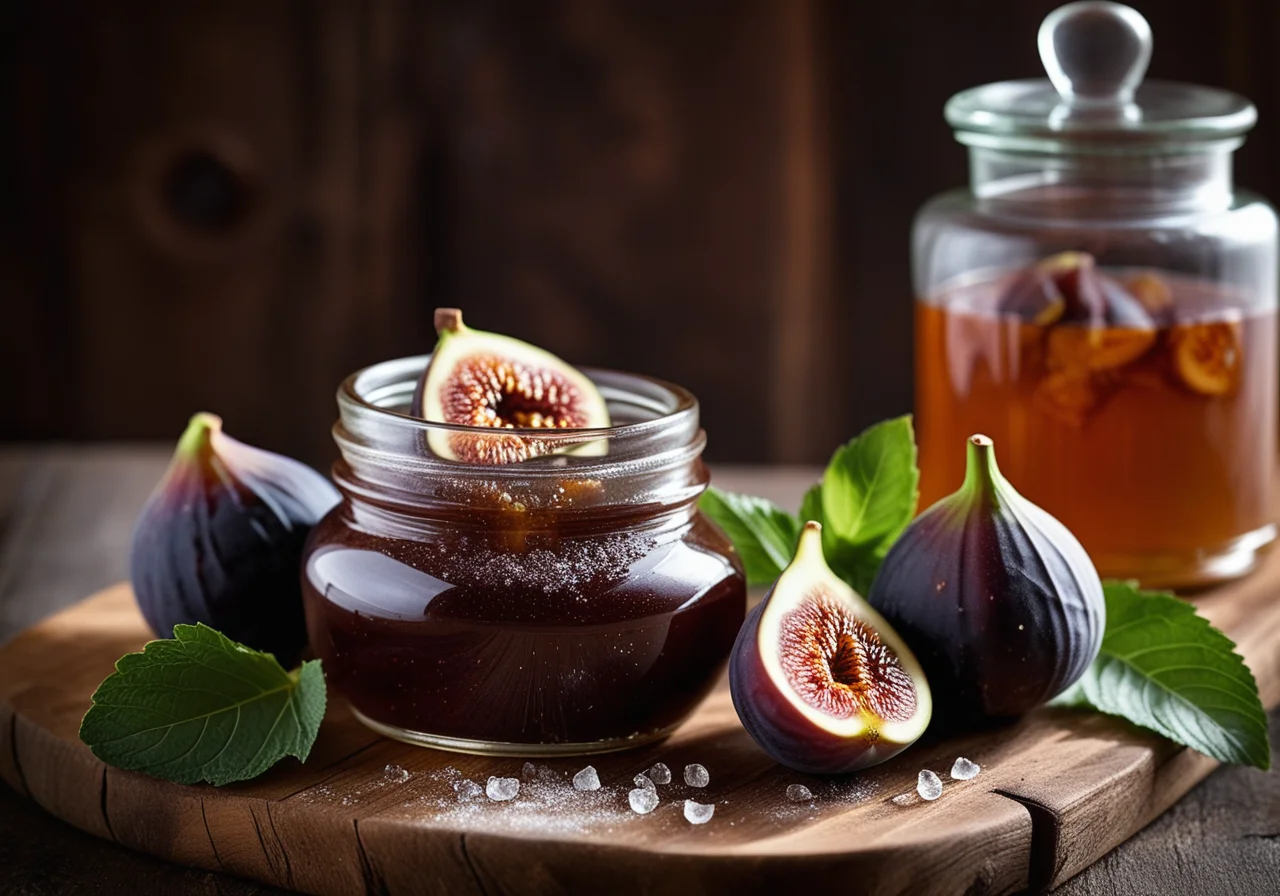 Eingemachte Vanille-Feigen