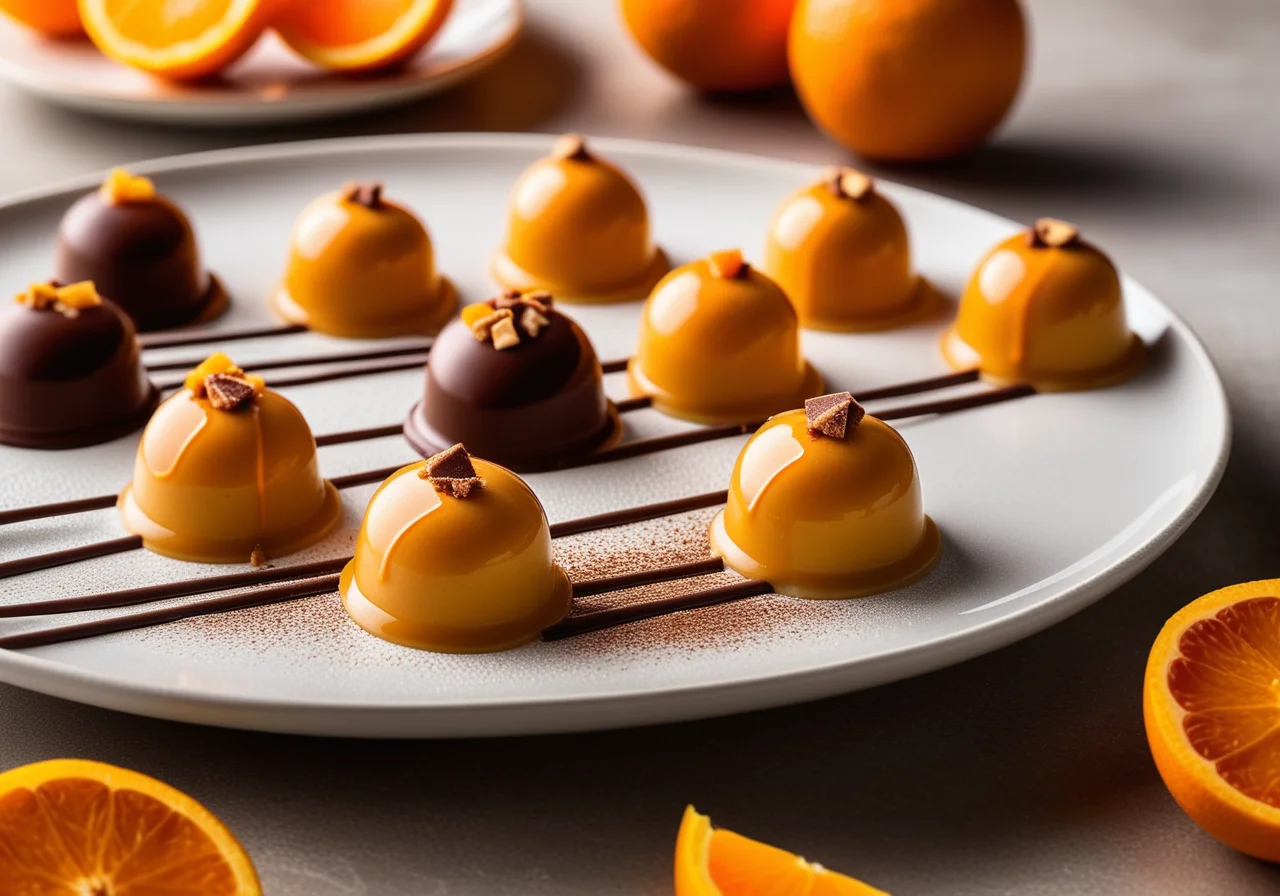 Orange Marzipan Pralines