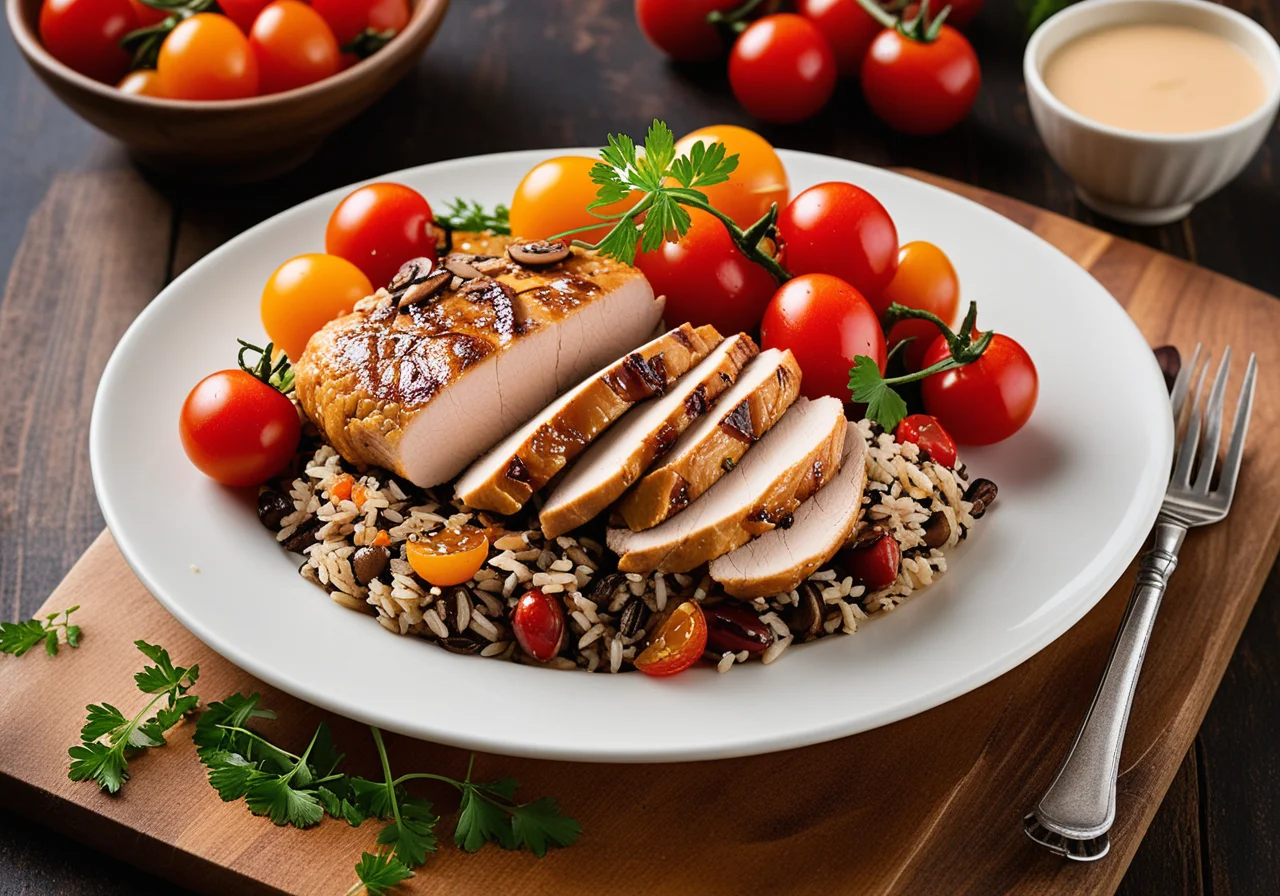 Chicken Fillets with Vegetable Rice