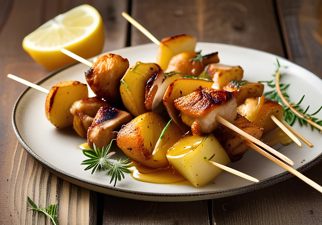 Chicken-Potato Skewers