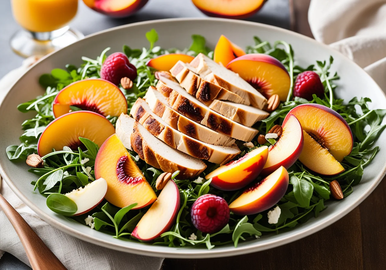 Fruity Poultry Arugula Salad