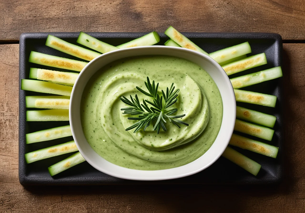 Cucumber Sticks with Dip