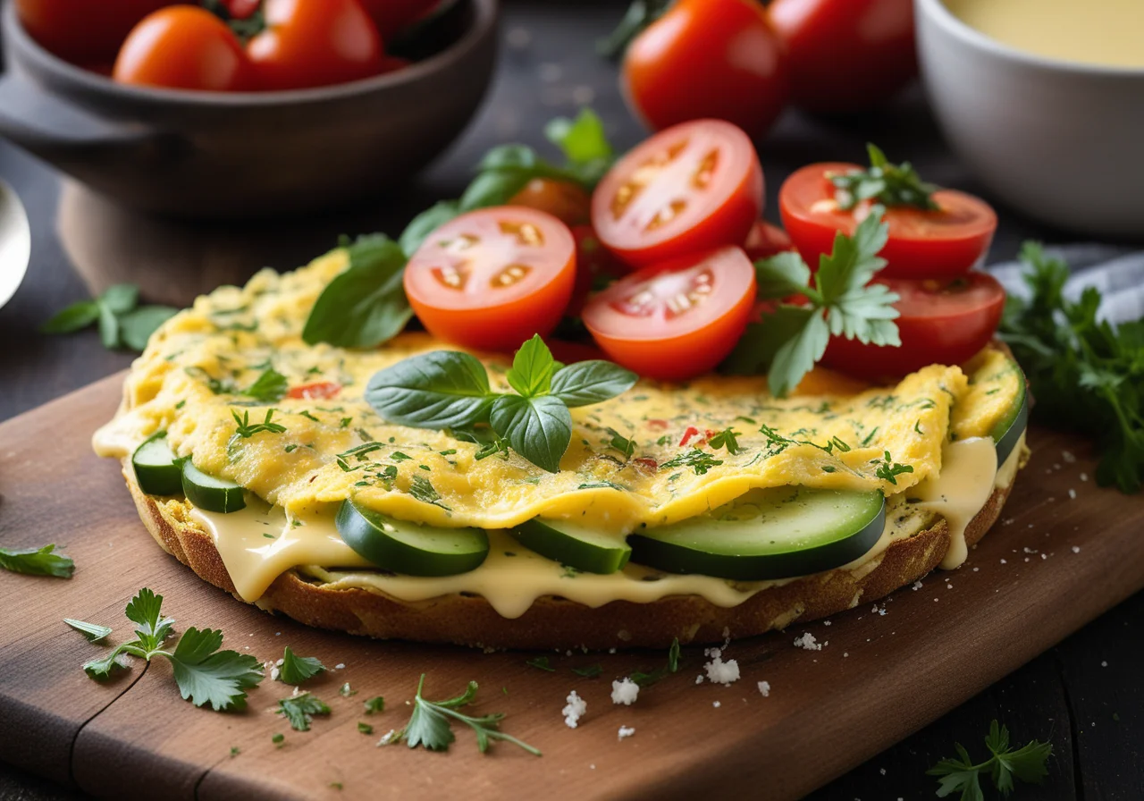 Vegetable Omelette with Herbs