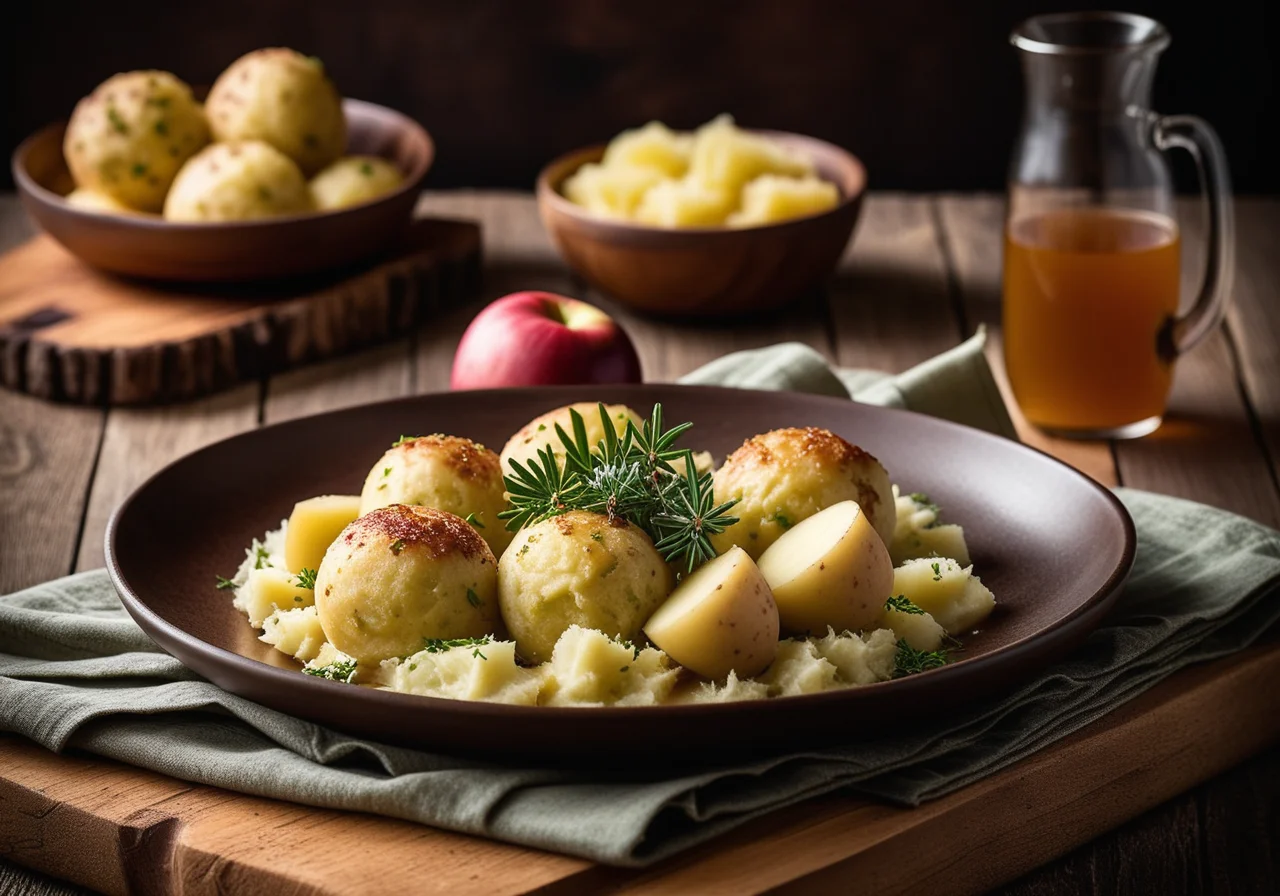 Sauerkraut with Sausages and Potato Dumplings