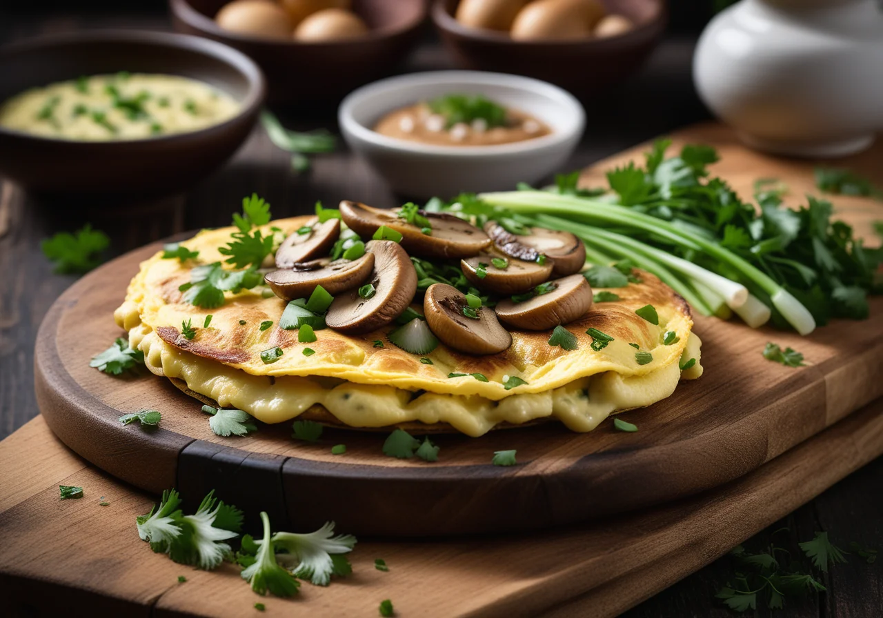 Omelette with Chicken Filling