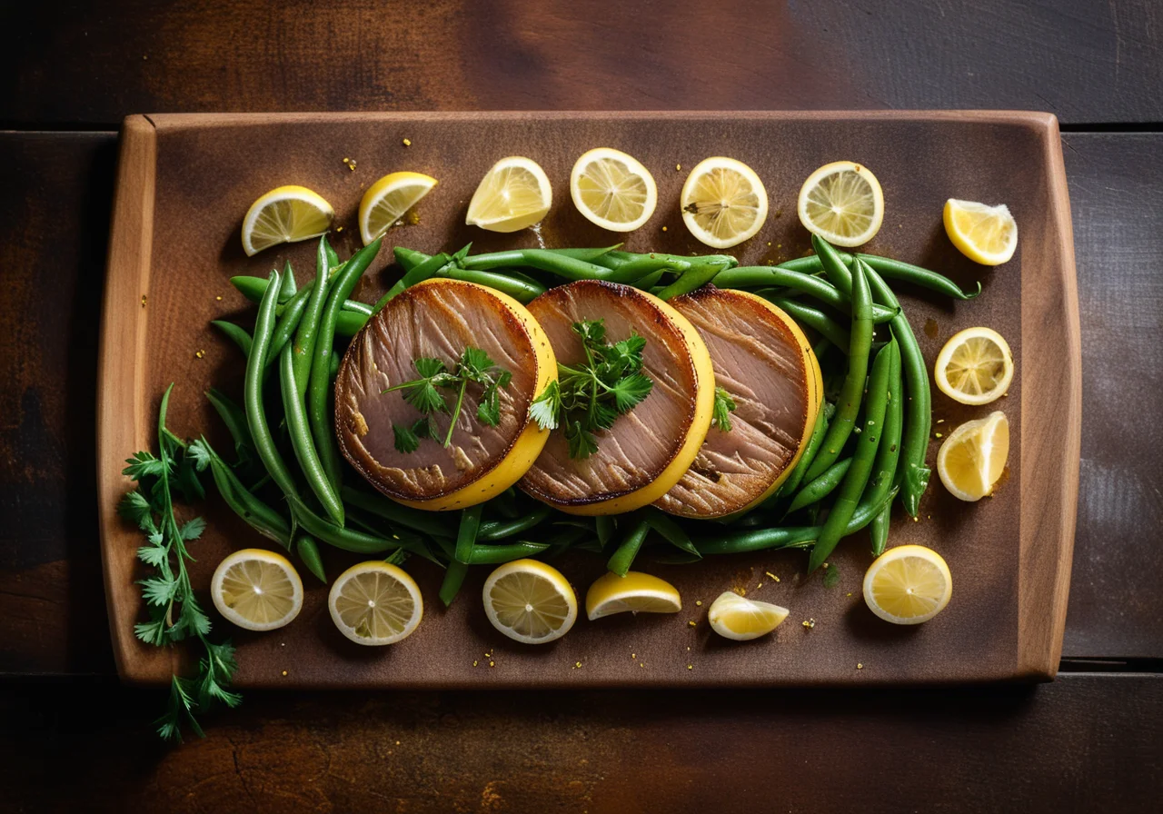 Smoked Herring with Green Bean Salad and Potatoes