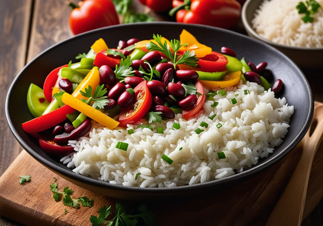 Vegetable Stir-Fry with Rice