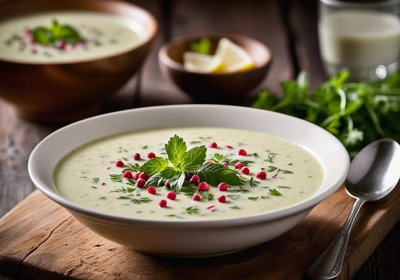 Creamy Navette Leaf Soup