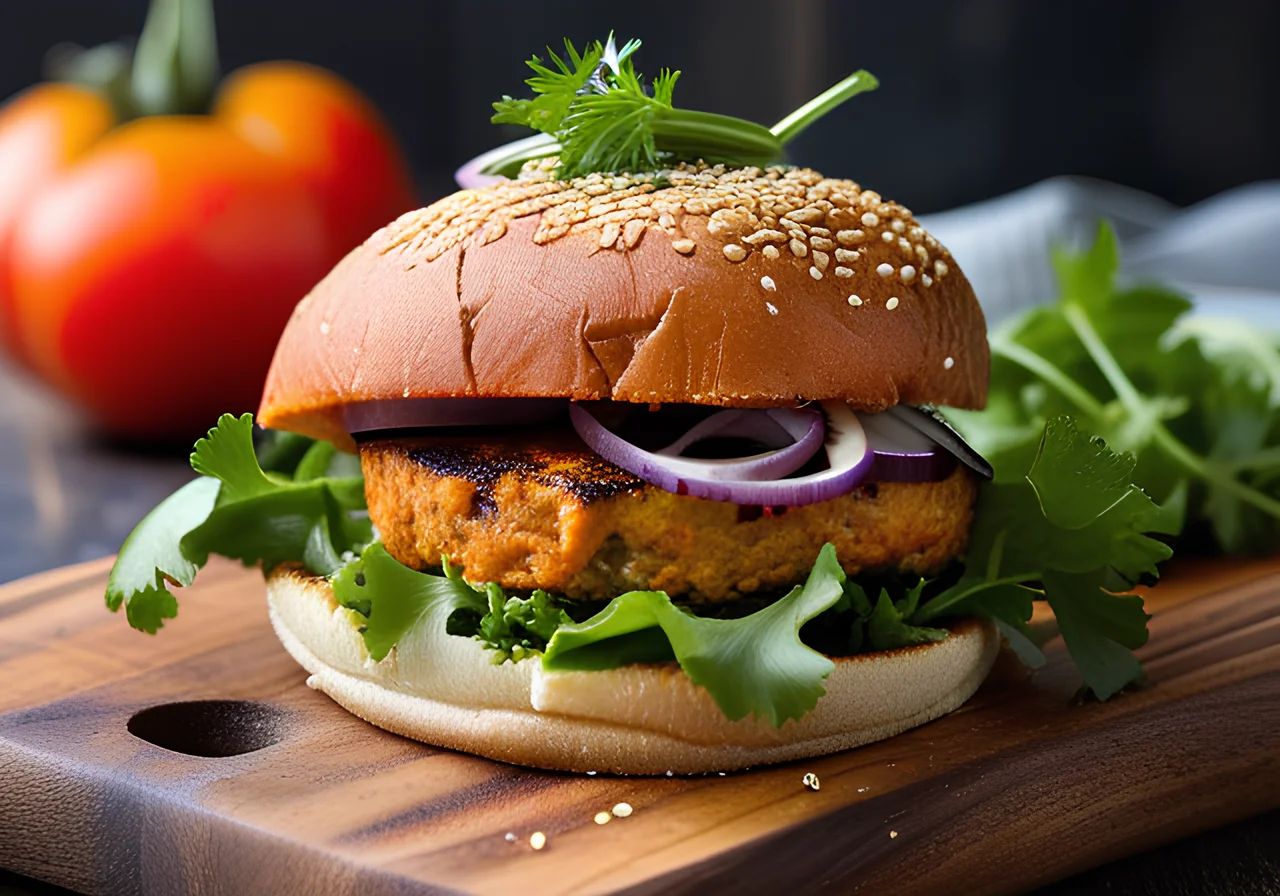 Vegan Sweet Potato Burger
