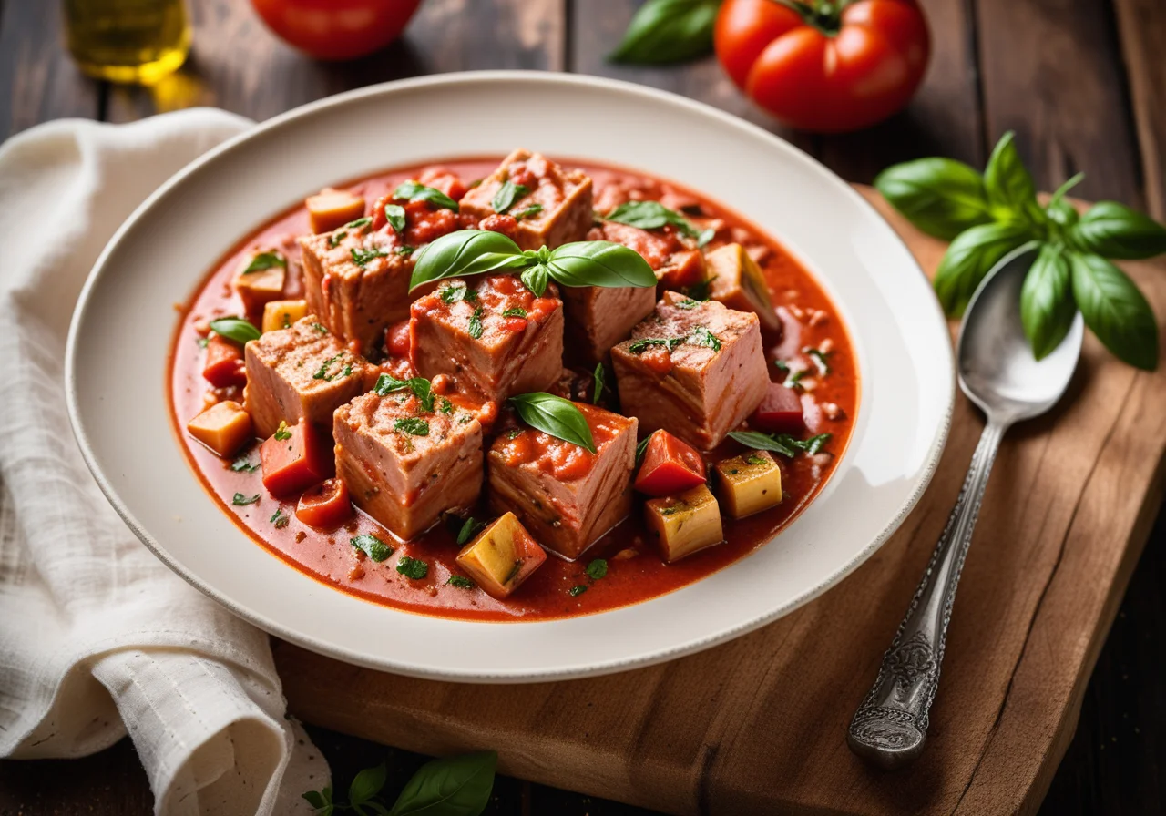 Tuna Goulash with Tomato Sauce