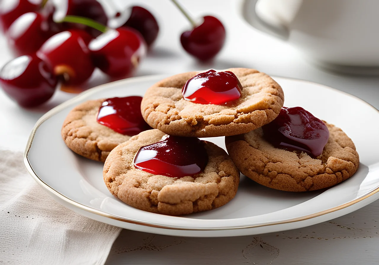 Cherry Jam Cookies