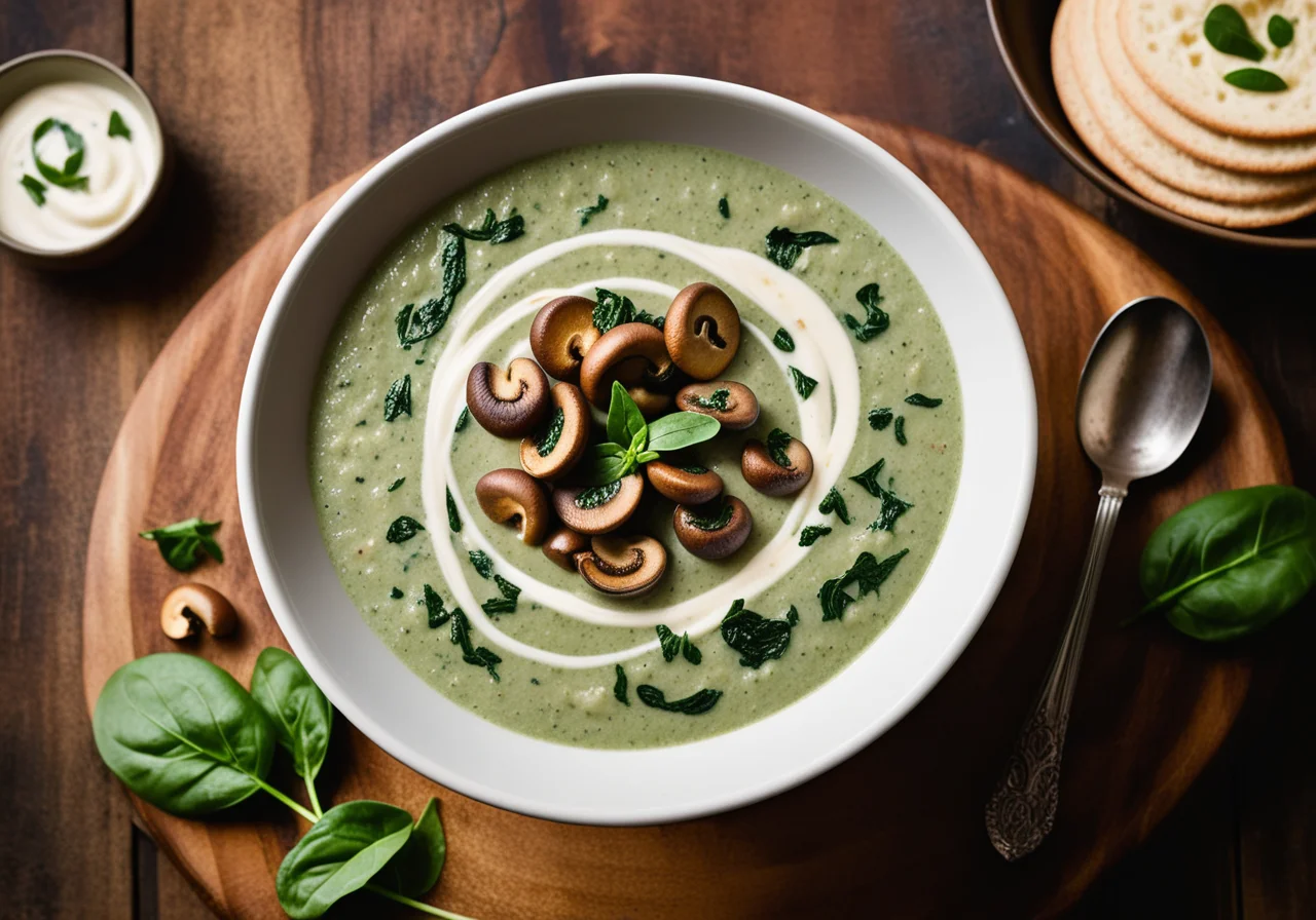 Spinach Mushroom Soup