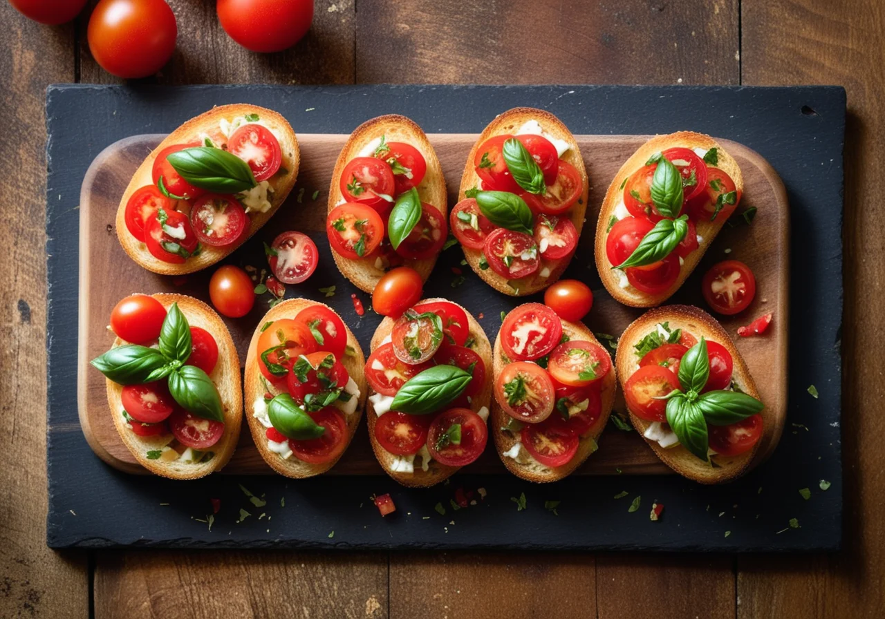 Crispy Bruschetta with Fish