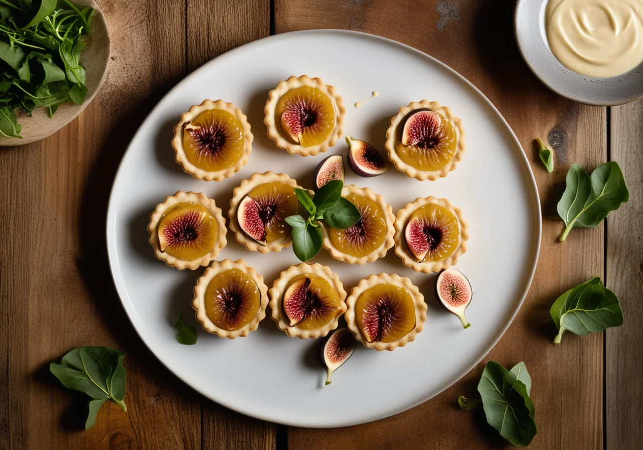 Fig Tartlets with Goat Cheese
