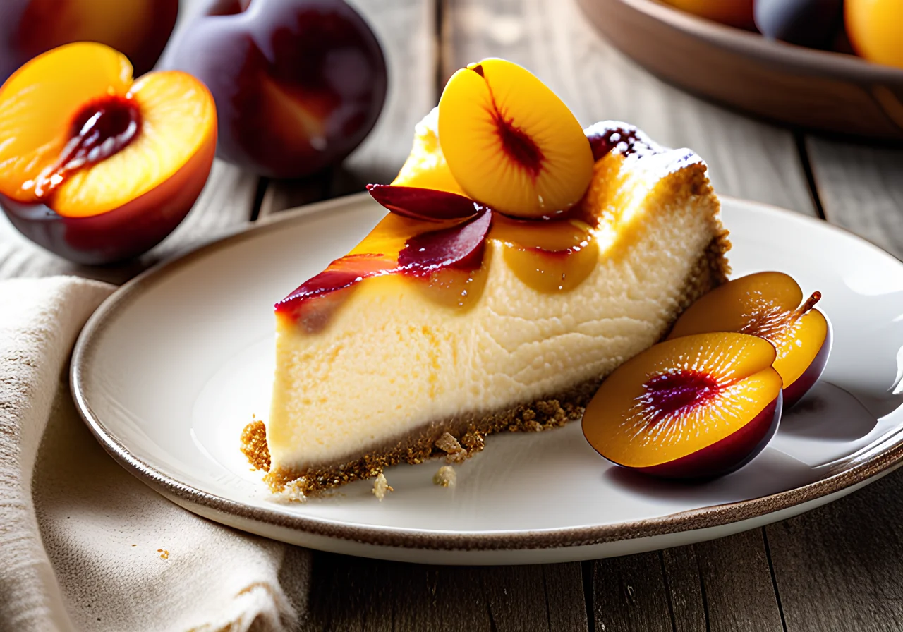Plum Cheesecake
