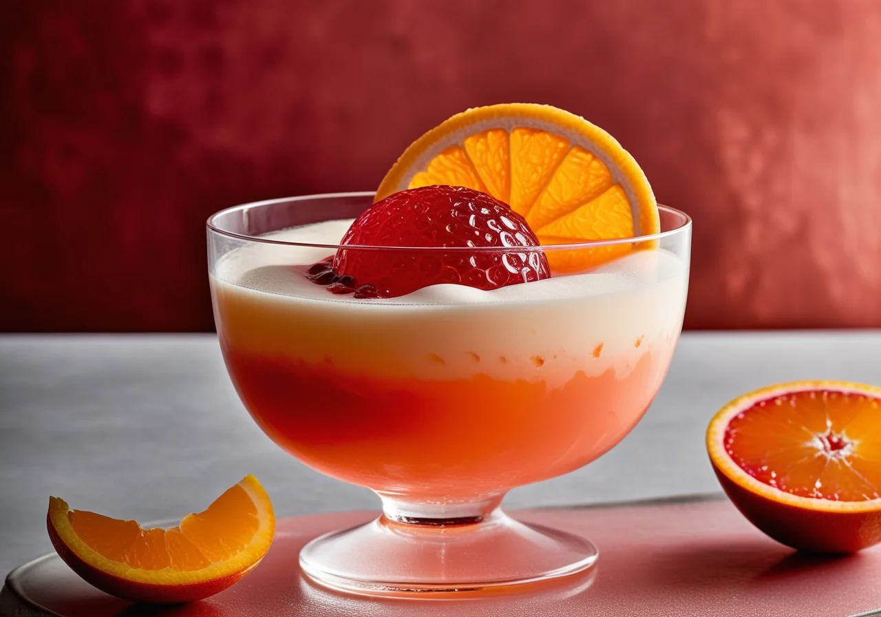 Orange Sorbet with Campari