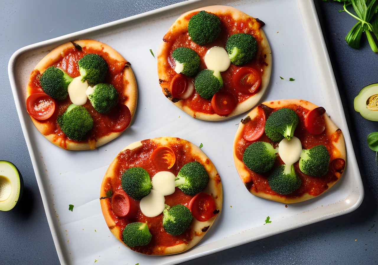 Keto Broccoli Pizza Bases