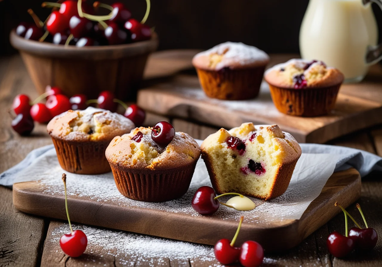 Cherry Currant Muffins