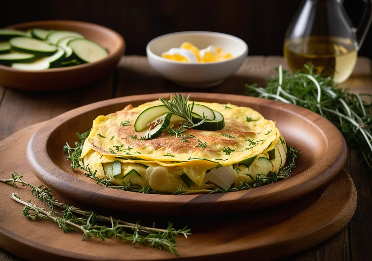 Spanish-Style Omelette with Swordfish