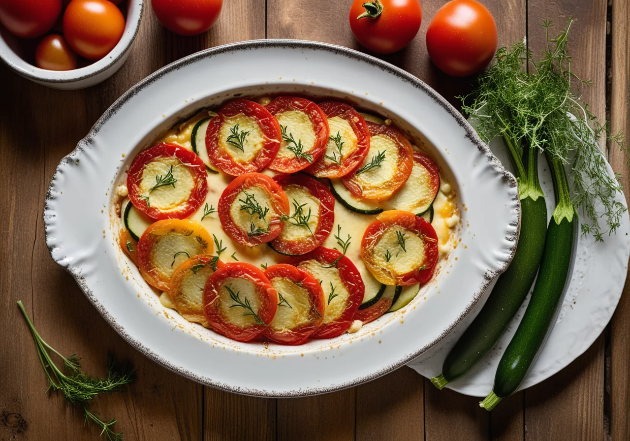 Tomato-Zucchini Gratin