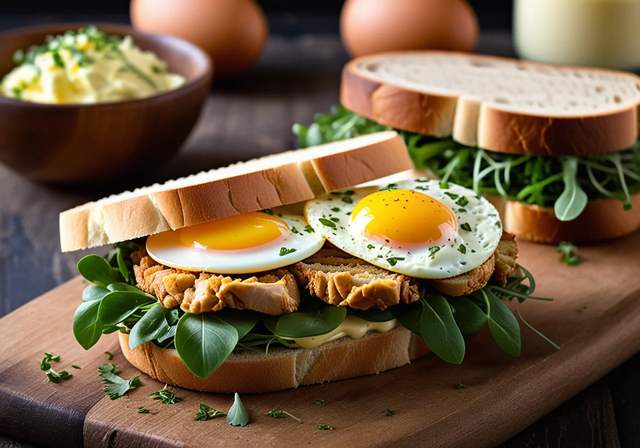 Chicken Sandwich with Egg