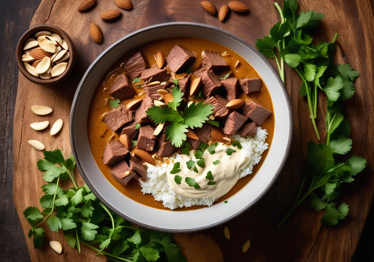 Beef Curry with Almonds