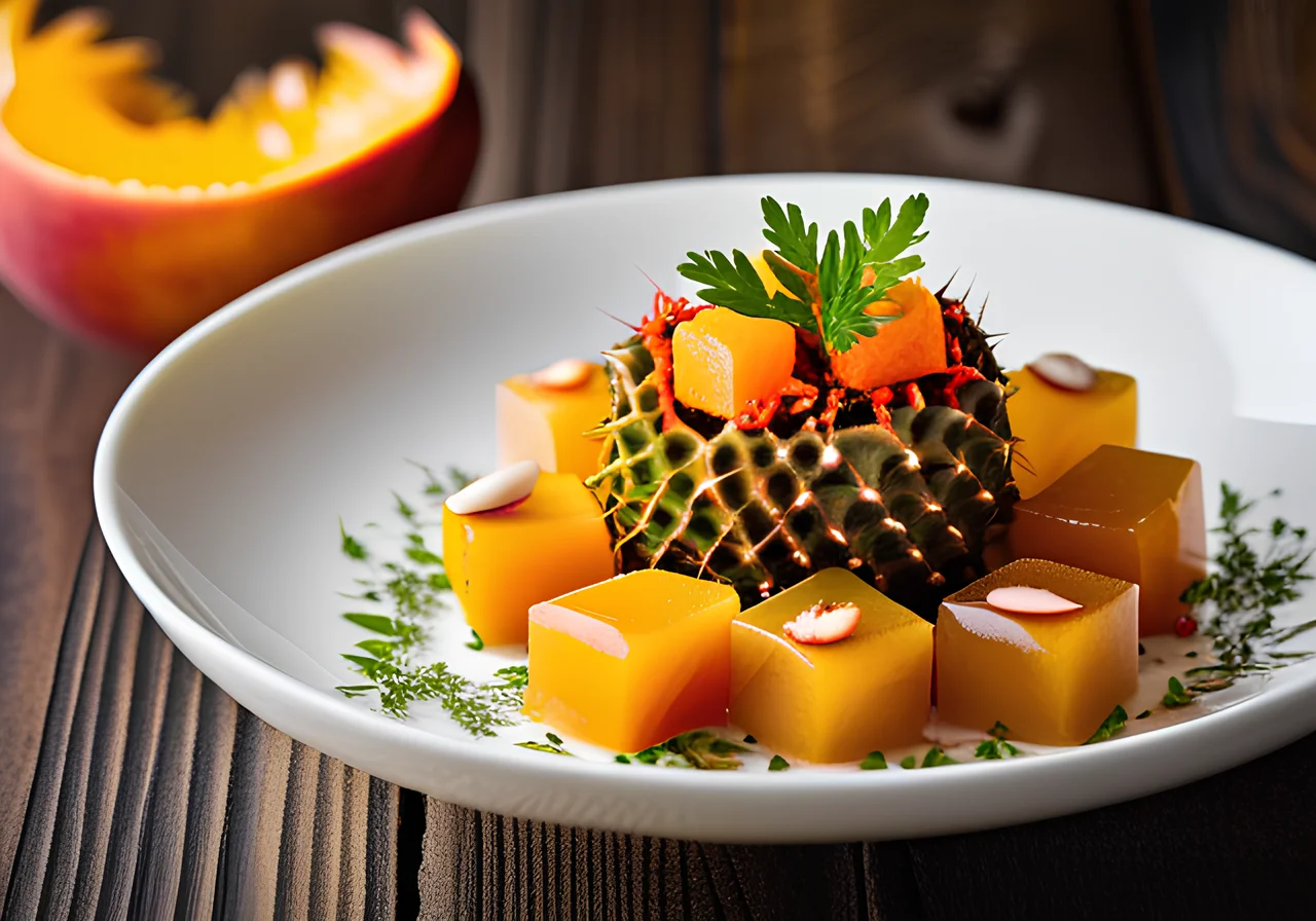 Sea Urchin Tartar with Mango and Lime