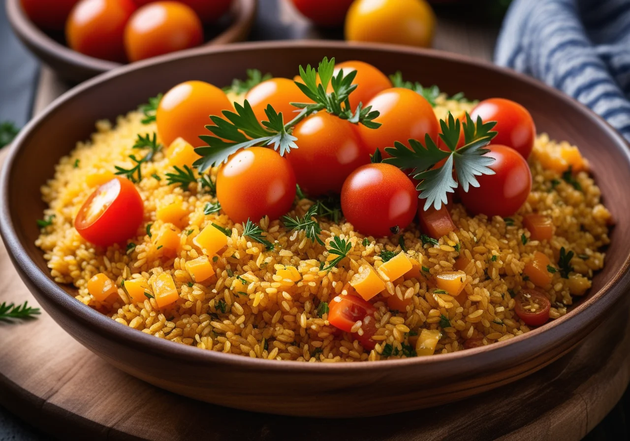 Marinated Anchovies with Bulgur