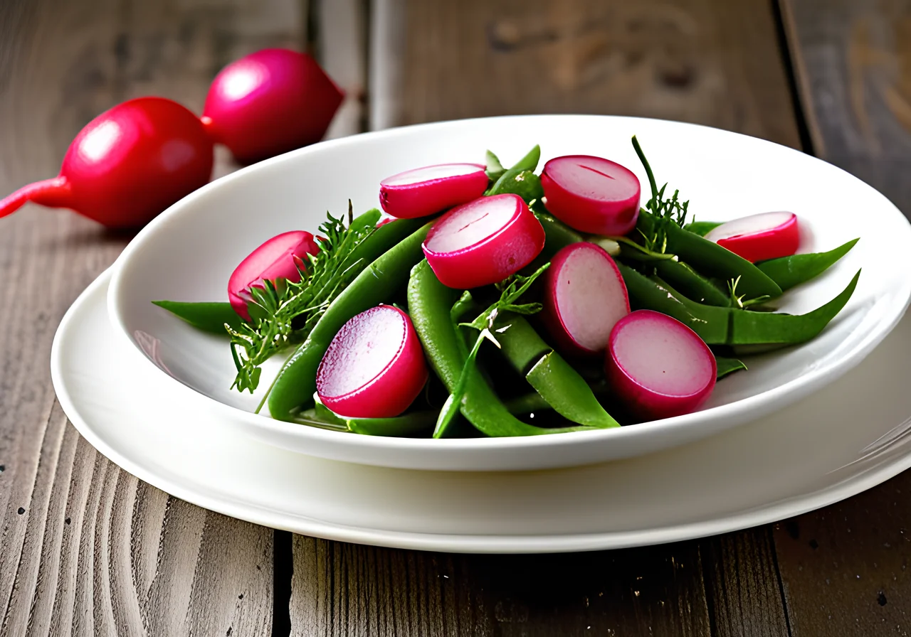 Thick Bean and Radish Salad