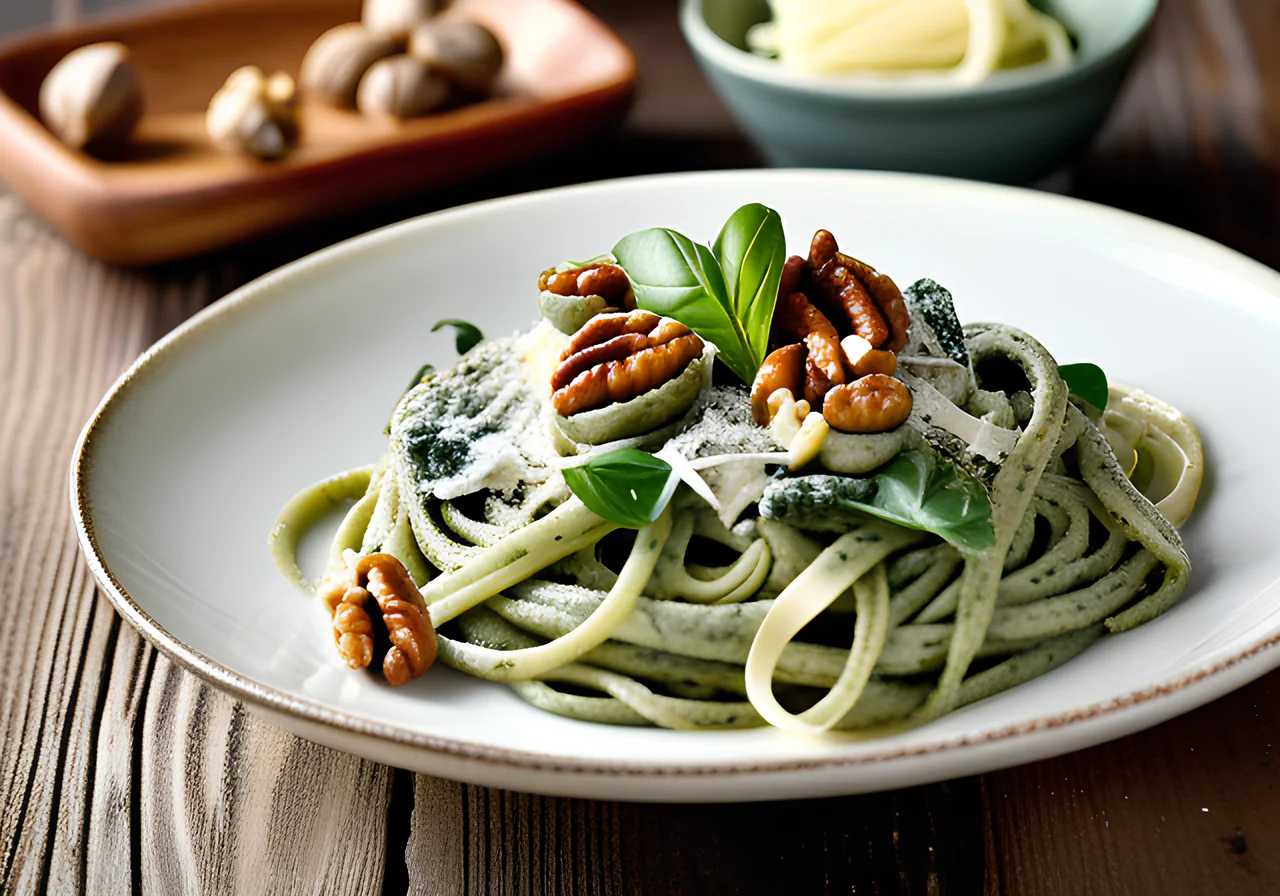 Spinach Linguine