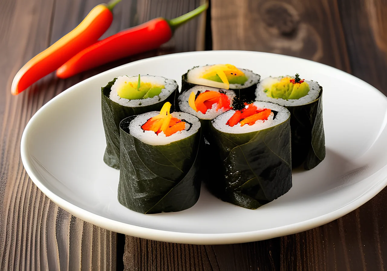 Sauerkraut Nori Rolls