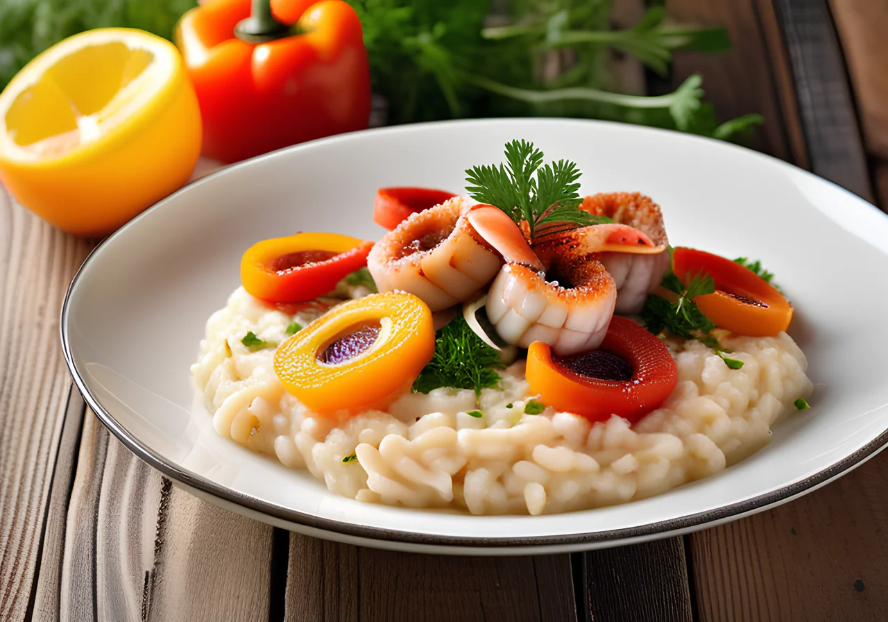 Risotto with Squid Rings