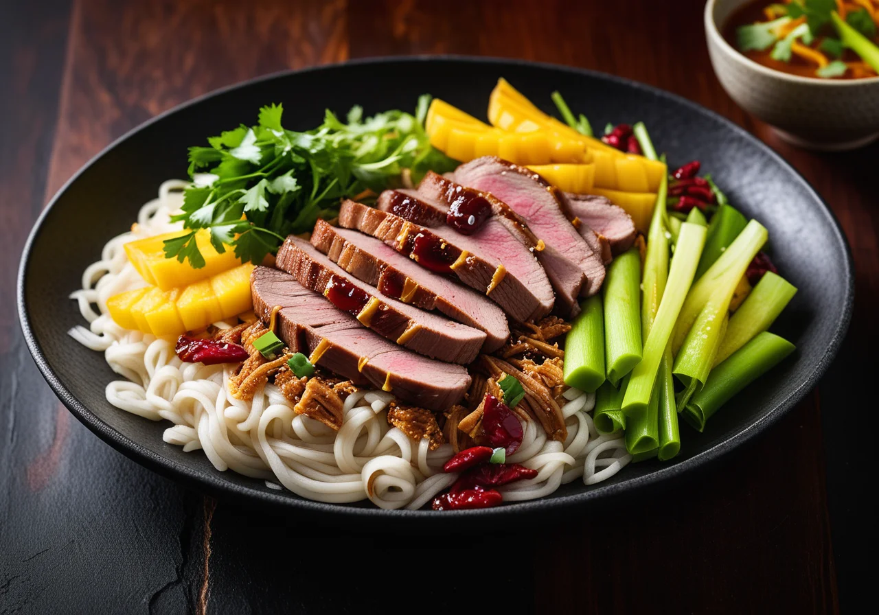 Duck with Curry Sauce and Vegetables