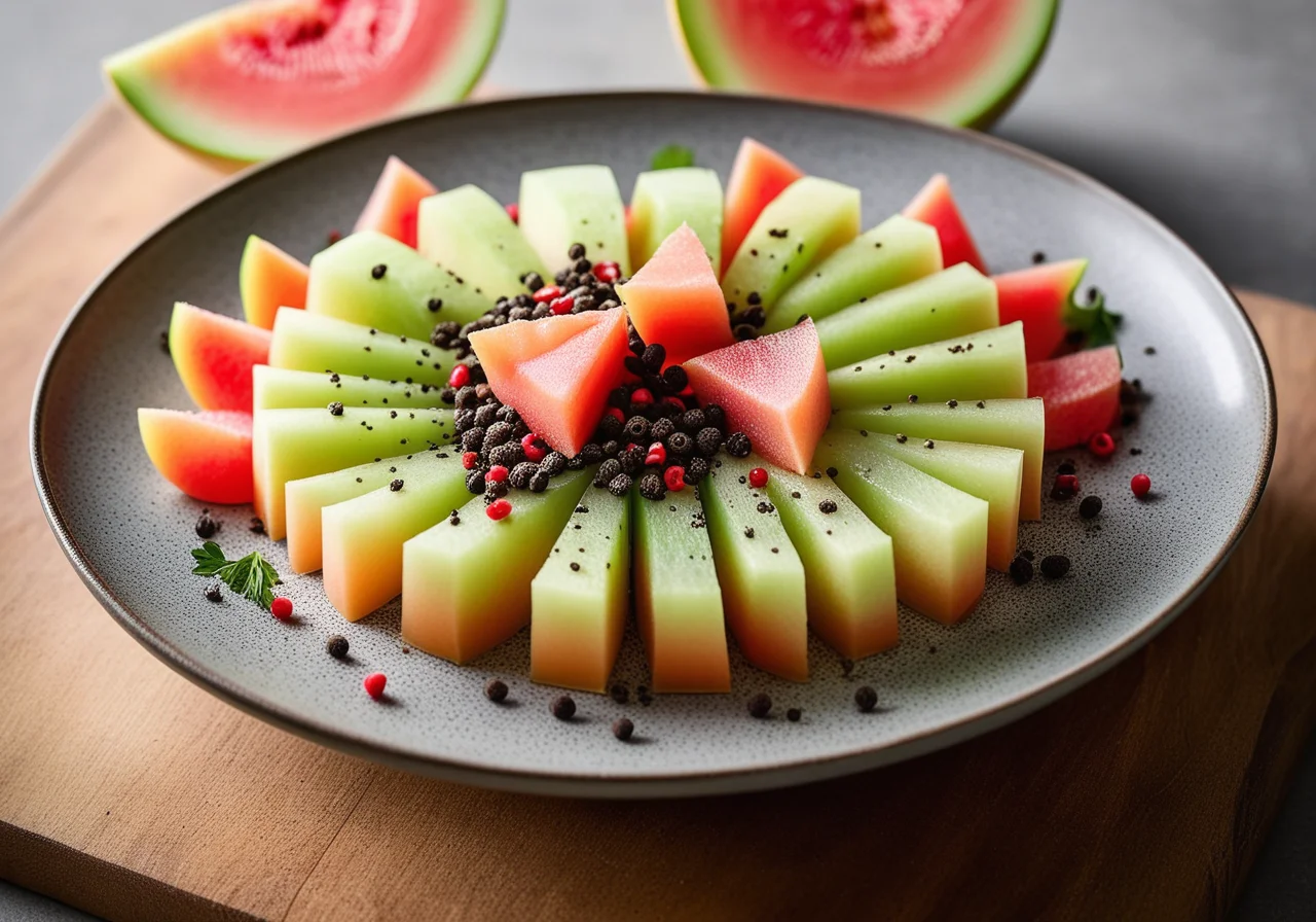 Melon with Salmon