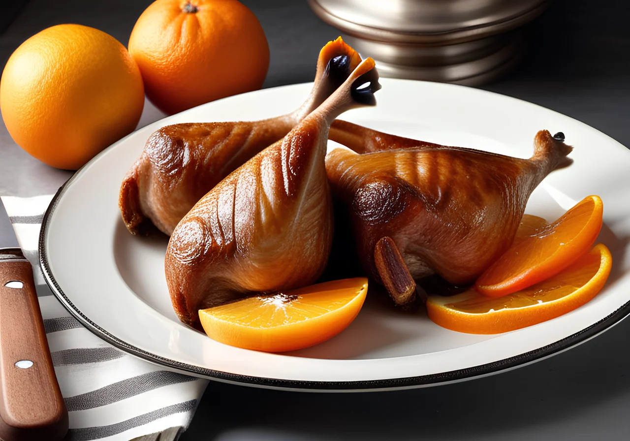 Goose Legs with Oranges