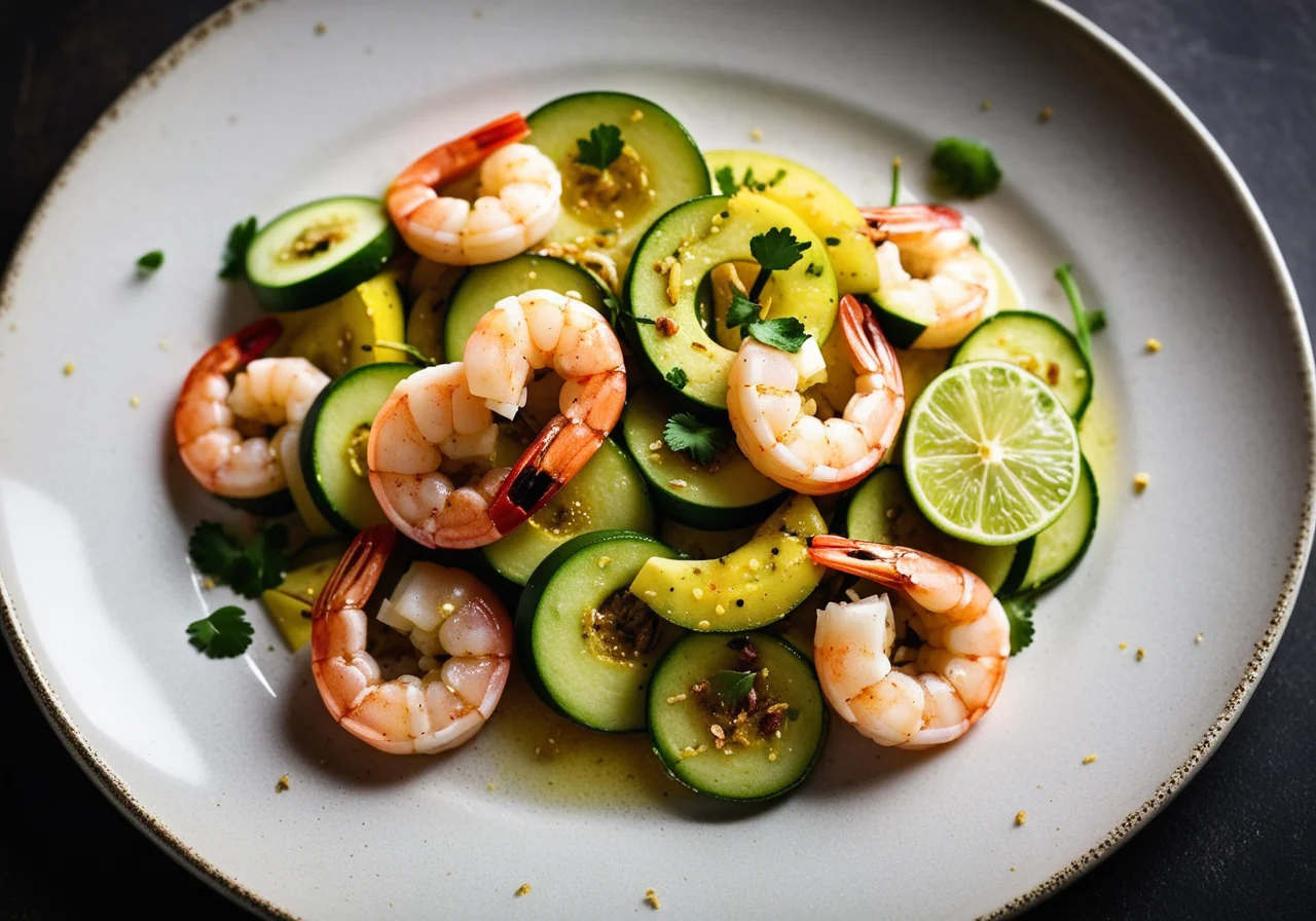 Shrimp Zucchini Skillet